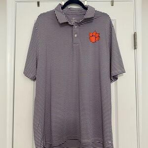 Top of the World Purple Clemson Polo XL